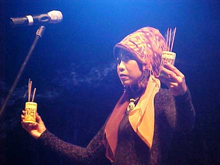 Star priestess offering incense to the Princess of Santubong