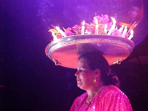 Diva with the flaming hat