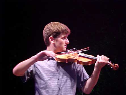 Steve Boulay believes in violins, not violence