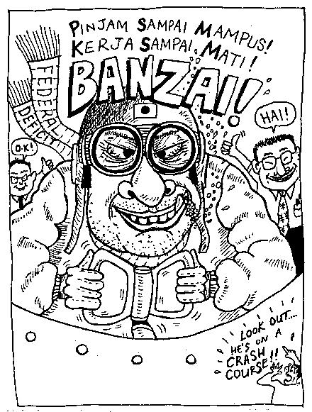 Look out...he's on a CRASH course!!