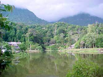 Sarawak Cultural Village at the foot of Mount Santubong